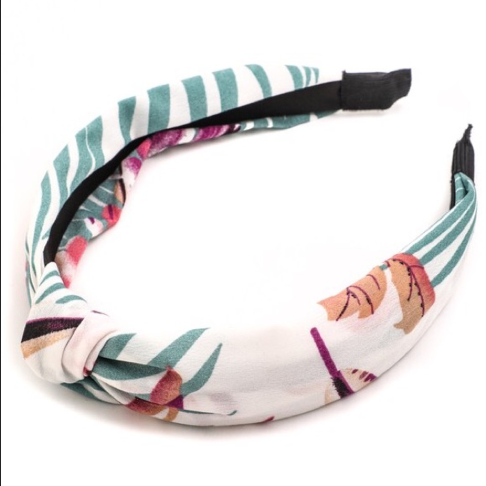 Floral Print Fabric Head Band